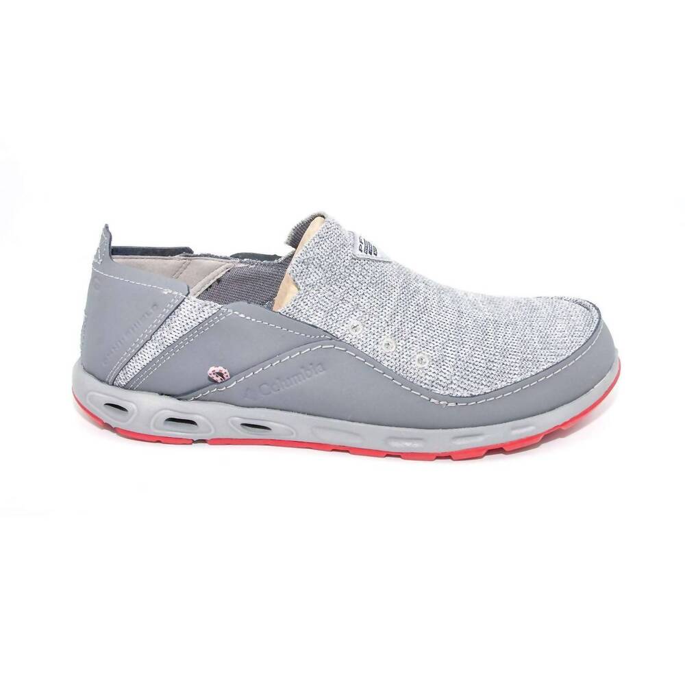 NEW COLUMBIA men's bahama vent pfg knit shoe in ti gray steel